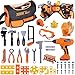 Magic4U Kids Tool SetMAGIC4U 52PCS Toddler Tool Set with Electric Drill Toy Kids Tape Measure Pretend Play Construction Toys Costume with Tool Belt for Boy Girls Age 38 - Image 3