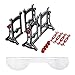 FACCNOY Aluminum Chassis Setup System Measuring Tool Set with Ruler Wrench for 110 RC Crawle Car Axial SCX10 Capra TRX4 Yikong Upgrade Red - Image 2