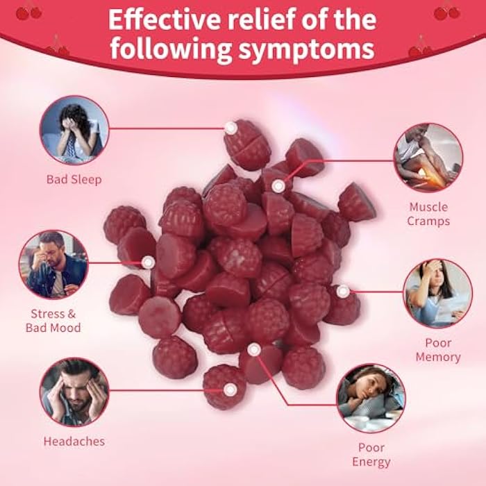 Natures Aid Magnesium Glycinate Gummies 1000mg - Sugar Free Magnesium Potassium Supplement with Vitamin D, B6, CoQ10 for Calm Mood & Sleep Support - 120 Cherry Gummies -2 Pack - Image 3
