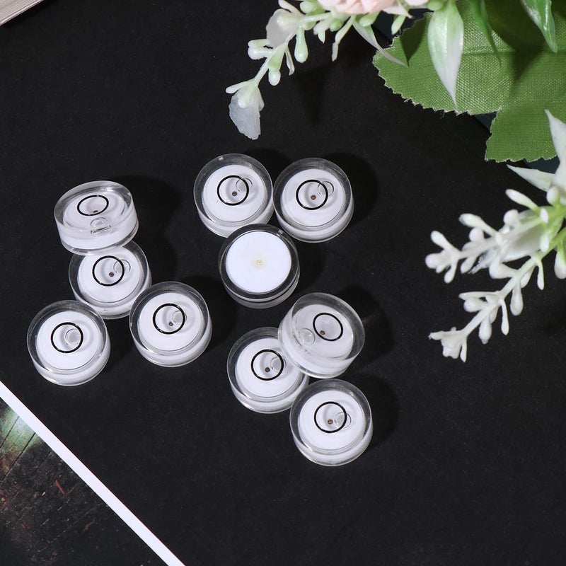 BETOOKY 16pcs White Circular Bubble Level 15mm Diameter Spirit Level - Image 5