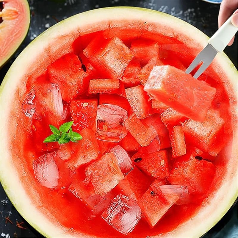 2024 Watermelon Cutting Knife, 3-in-1 Watermelon Slicer, Stainless Steel Watermelon Windmill Cutting Machine, 3-in-1 Summer Watermelon Cutting Tool Slicer Knife Set - Image 3