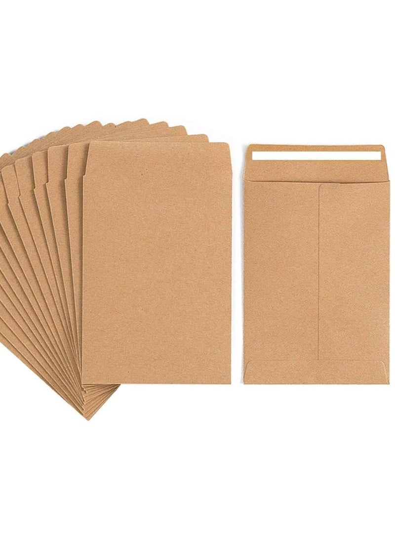 MARKQ (5000 Pack) Brown Coin Envelopes 6” x 4” Kraft Self-Adhesive Seed Envelopes for Small Items Parts, Wages, Notes, Beads, Garden, Office  - Image 2