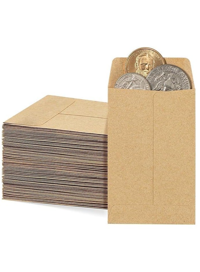 MARKQ (5000 Pack) Brown Coin Envelopes 6” x 4” Kraft Self-Adhesive Seed Envelopes for Small Items Parts, Wages, Notes, Beads, Garden, Office  - Image 3