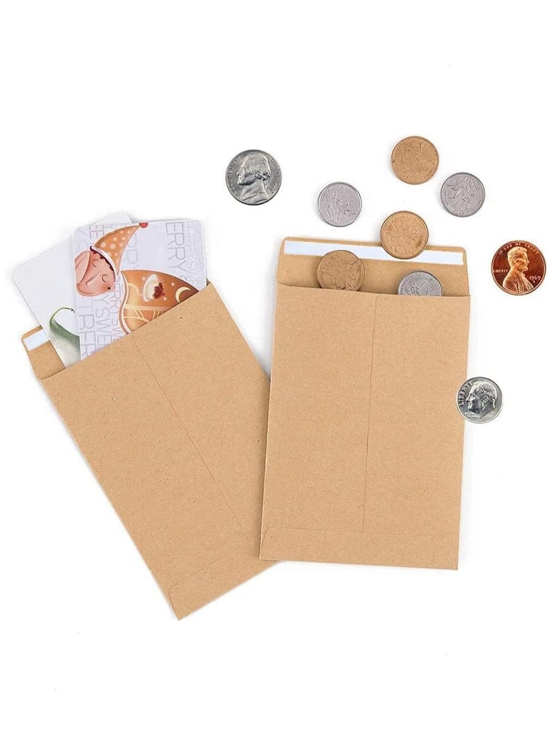 MARKQ (5000 Pack) Brown Coin Envelopes 6” x 4” Kraft Self-Adhesive Seed Envelopes for Small Items Parts, Wages, Notes, Beads, Garden, Office  - Image 5