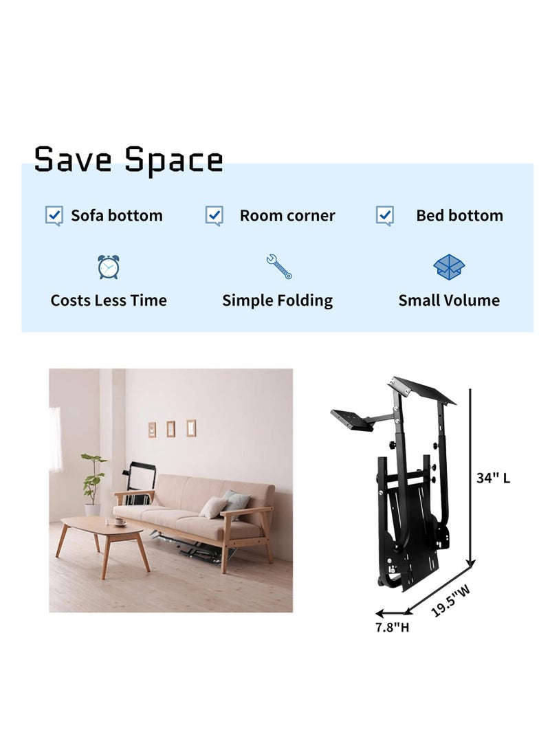 FlashHawk Adjustable Racing Steering Wheel Stand Fit for Logitech G920 G25 G27 G29 Gaming Steering Wheel - Image 5