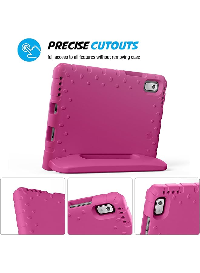 Procases Kids Case For Lenovo Tab M9 9 Inch 2023 Shockproof Lightweight Kids Friendly Case With Convertible Handle Stand For Girls Boys Children Toddler Baby -Magenta - Image 4