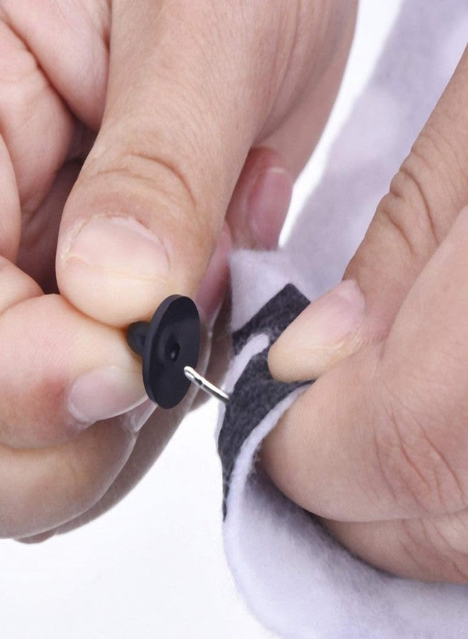 EastyGold Pin Backs Pin Keepers Pin Backings PVC Rubber Butterfly Clutch Pin Lock Clasps Holder Pin Fasteners Cap for Tie Tack Lapel Uniform Badges Replacements 50 PCs - Image 2