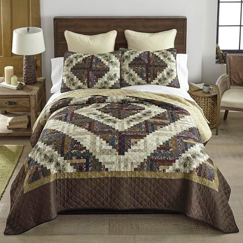 Donna Sharp King Bedding Set - 3 Piece - Whitley Lightweight Quilt Set with King Quilt and Two King Size Pillow Shams - Machine Washable - Image 4