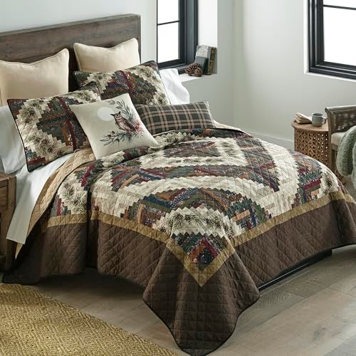 Donna Sharp King Bedding Set - 3 Piece - Whitley Lightweight Quilt Set with King Quilt and Two King Size Pillow Shams - Machine Washable - Image 3
