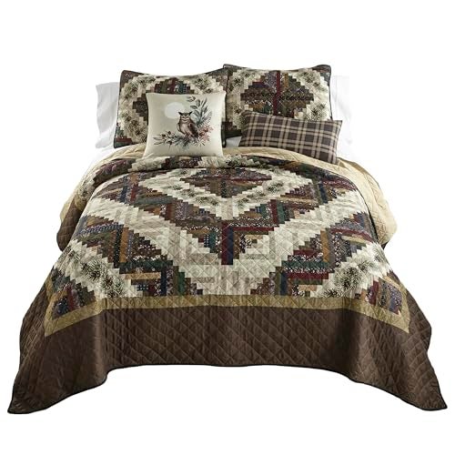 Donna Sharp King Bedding Set - 3 Piece - Whitley Lightweight Quilt Set with King Quilt and Two King Size Pillow Shams - Machine Washable - Image 2