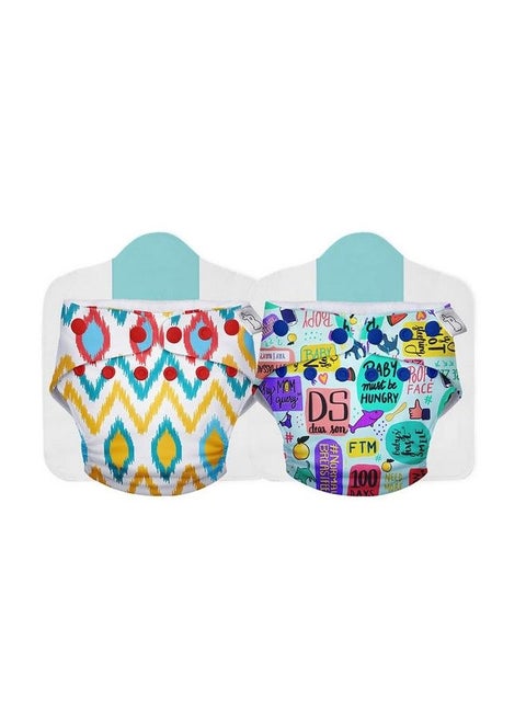 New Uno Freesize Cloth Diaper Set Of 2; Cloth Diaper For Babies 3M To 3Y ; Washable & Reusable Cloth Diaper ; Comes With Cloth Diaper Insert ; 2 Diaper And 2 Organic Cotton Soaker…