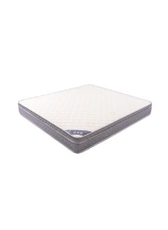 Almutlaq Furniture Ultima Plush Top - Foam And Bonnell Spring Mattress Including Anti-Allergen Feature Ensuring A Clean And Healthy Sleep Enviroment - Super King Size Mattress 200x200x24 CM - Colour White Dark Grey  - Image 3