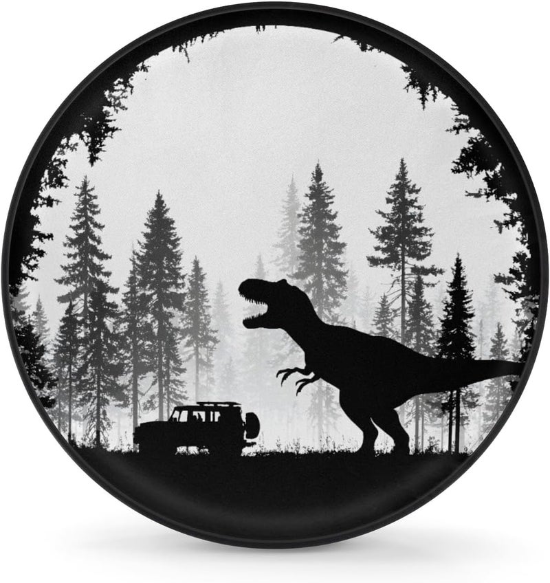 cfpolar Spare Tire Cover for RV Trailer,Dinosaur Waterproof Sun Leather Wheel Cover,Camper Spare Tire Covers Fit for Jeep Travel Trailer SUV Truck Accessories (16 in for Diameter 29” - 31”),F-5 - Image 1
