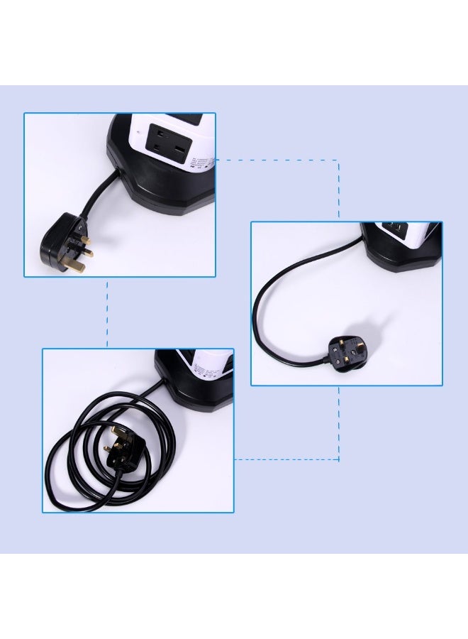 Vertical Power Strip Multi-sockets 10 Outlets and 4 USB, 2500W, 110-250 Worldwide Voltage Tower Power Socket Outlets with 6.5 Feet Cord for Home and Office or Store - Image 4