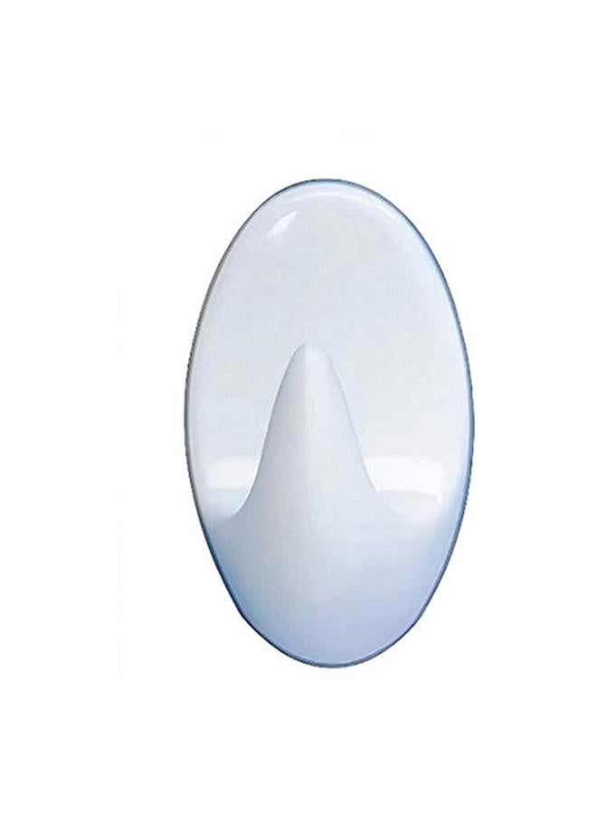 Wenko 2-Piece Maxi Self-Adhesive Plastic Wall Hook Set White 4406010100  - Image 2