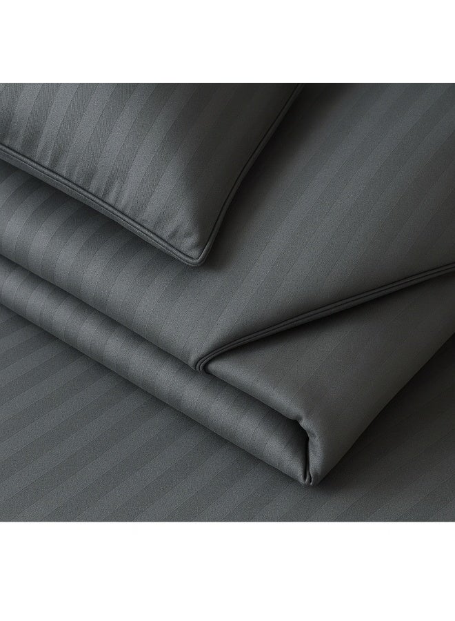 مينج لي طقم مفرش فندقي مزدوج 7 قطع من مايكروفايبر مع حشوة قابلة للفصل – ناعم ومريح يناسب سرير 200×200 سم - Image 5