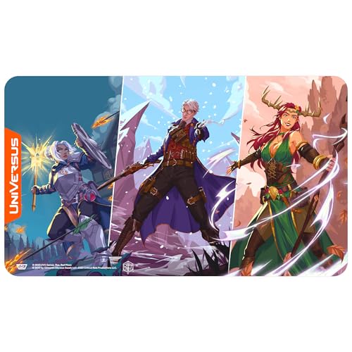 UniVersus Critical Role Heroes of Exandria Pike Percival Keyleth of Vox Machina Playmat 24 x 14 Neoprene Tabletop Game Accessory UVS Games - Image 1