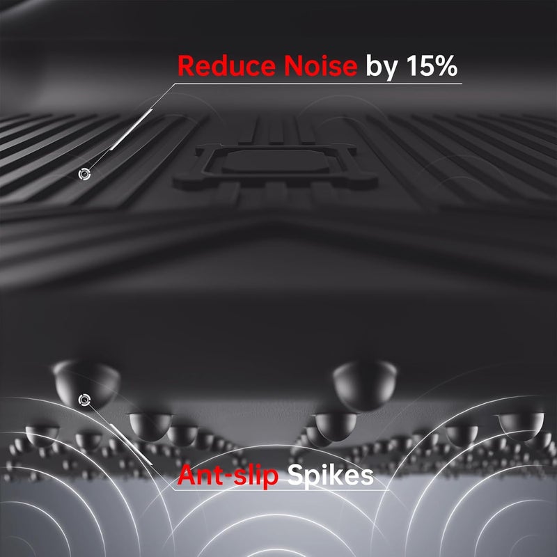 Torcia 3D Car Mats Custom Fit for 2019-2024 Chevy Silverado/GMC Sierra 1500 Crew Cab - All-Weather Truck Floor Liners with WetStop Patch & Anti-Slip Spikes - Image 5