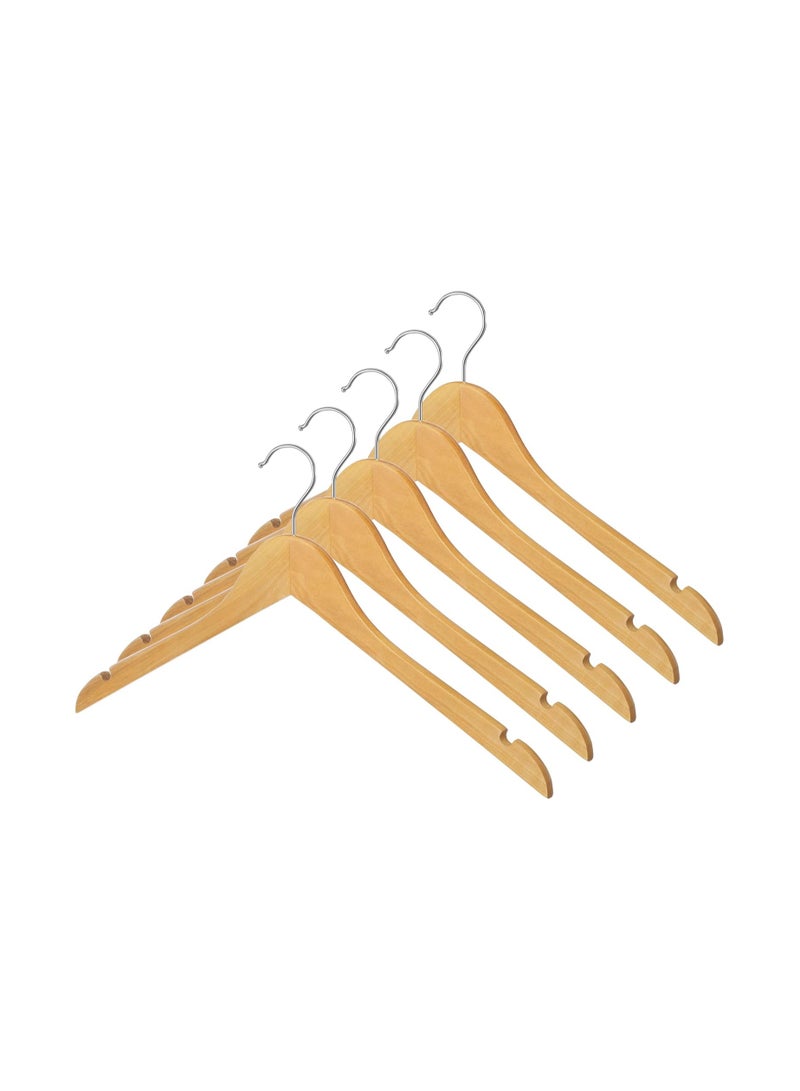 Whitmor Natural Wood Dress or Shirt Hangers (Set of 5) - Image 1