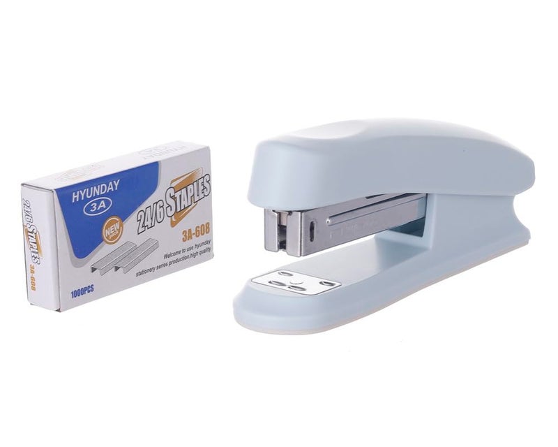 3A 24/6 Stapler With Box Of 1000 Staples - Light Blue 2816