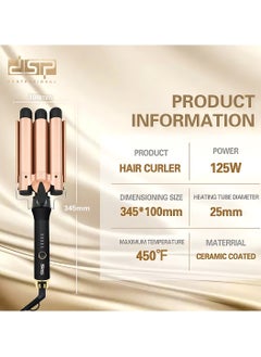 DSP Hair straightening tool | 125W | Heating tube diameter 25mm | Heat up to 450℉ in 3 minutes| 5 Setting temperature | Model 20174 - pzsku/Z50BEE7A65ECA888D4CD0Z/45/_/1727682080/57d7f850-26cd-4879-b562-8fd277e04069