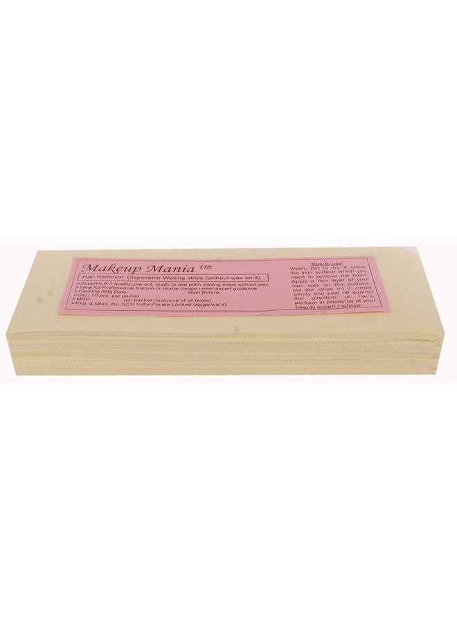 Makeup Mania - Plain Waxing Strips Without Wax Ivory 70 Pcs - Image 1