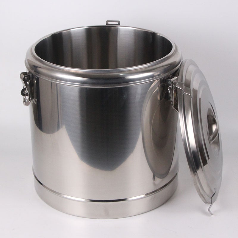 Stainless Steel Insulation Bucket Commercial Large Capacity Rice Soup Bucket Tea Water Boiling Soybean Milk Tea Grain Porridge Bucket With Tap - Image 2