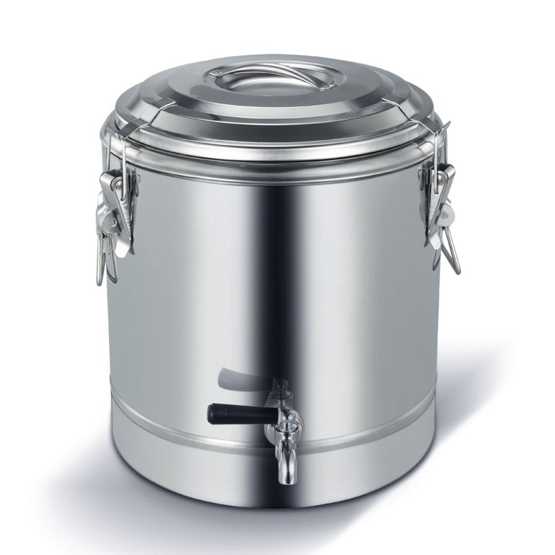 Stainless Steel Insulation Bucket Commercial Large Capacity Rice Soup Bucket Tea Water Boiling Soybean Milk Tea Grain Porridge Bucket With Tap - Image 5