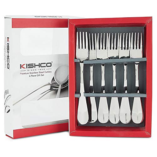 Kishco Stainless Steel Fiesta BabyAll Purpose Fork Pack of 6 - Image 1