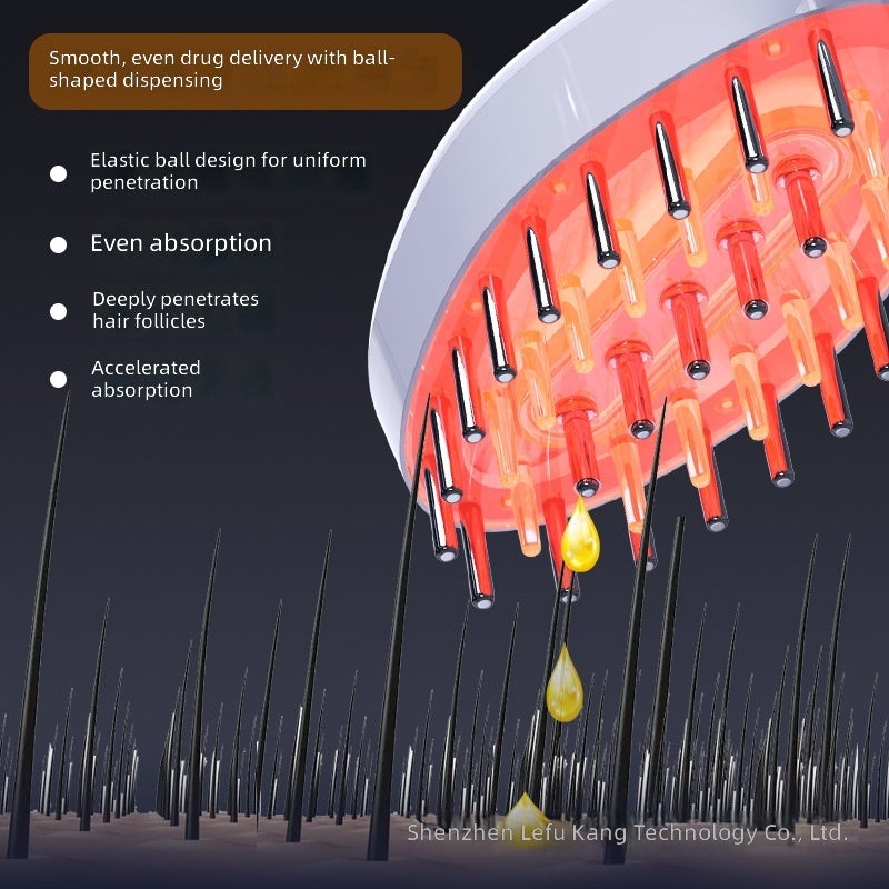 EMS Red Light Hair Care Comb for Anti-Hair Loss, Hair Growth, and Scalp Massage - Image 3