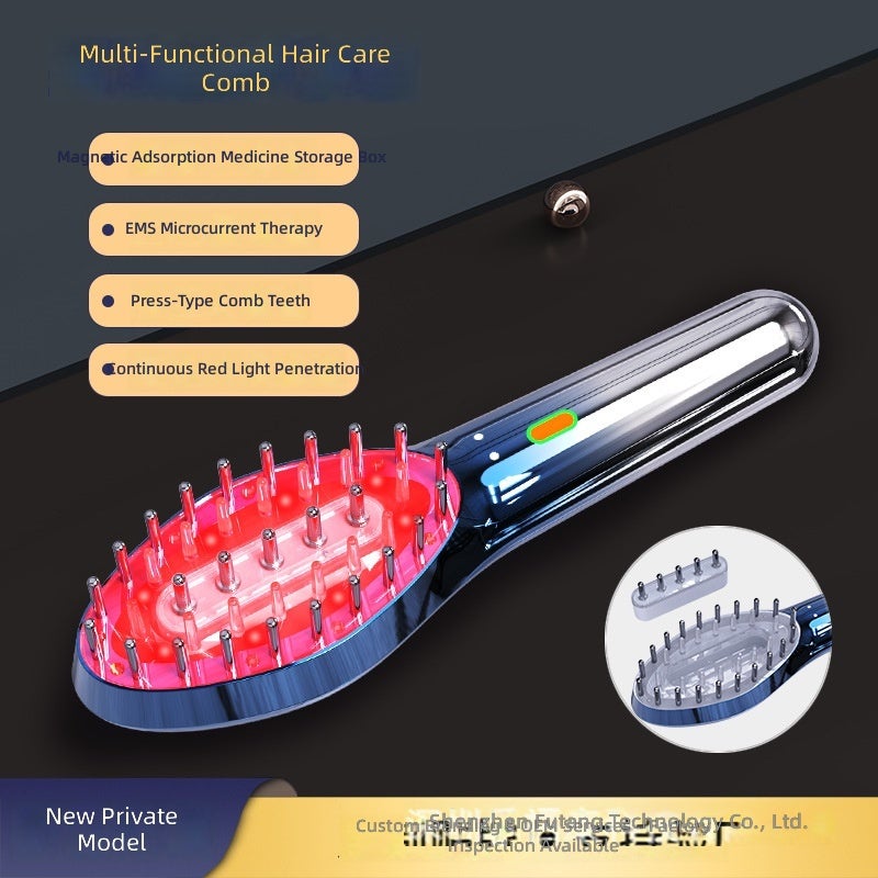 EMS Red Light Hair Care Comb for Anti-Hair Loss, Hair Growth, and Scalp Massage - Image 1