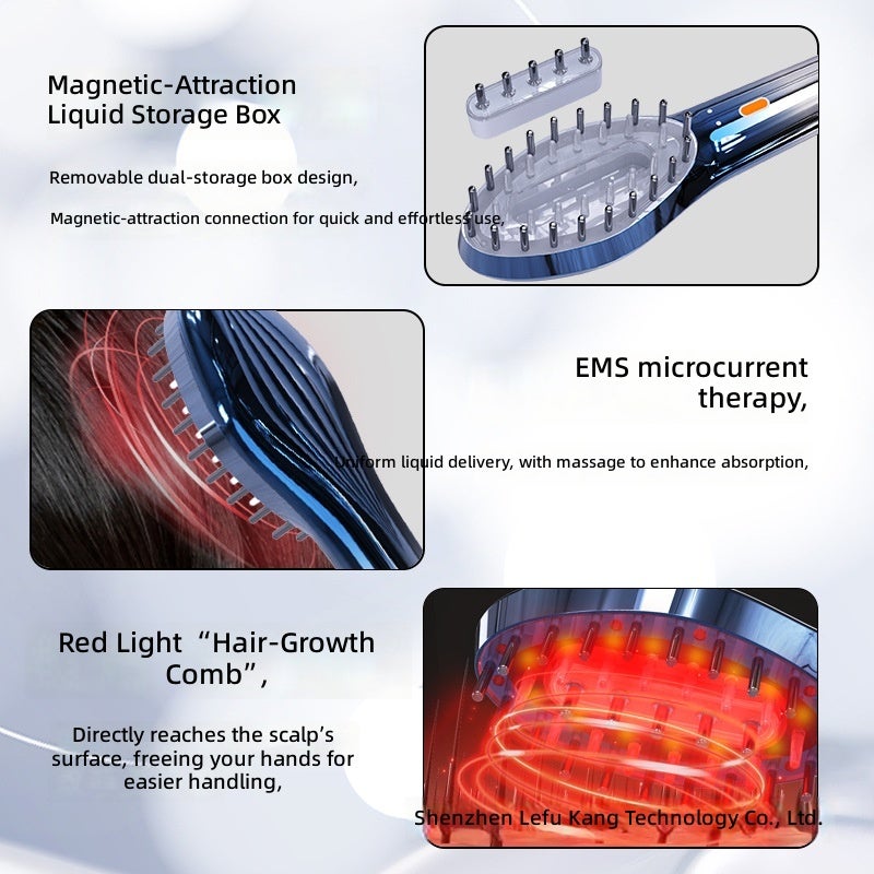 EMS Red Light Hair Care Comb for Anti-Hair Loss, Hair Growth, and Scalp Massage - Image 4