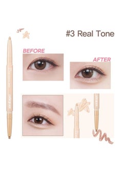 COLORGRAM Under Eye Highlighter Stick 03 Real Tone : Shimmer Cream type Brightening Under Eye Glitter liner & Pencil Crayon for Eye Bags Creaseproof Smudgeproof LongLasting Daily Makeup 02g  - Image 4