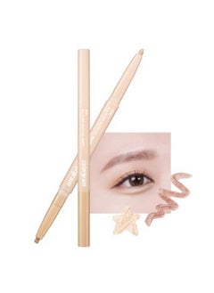 COLORGRAM Under Eye Highlighter Stick 03 Real Tone : Shimmer Cream type Brightening Under Eye Glitter liner & Pencil Crayon for Eye Bags Creaseproof Smudgeproof LongLasting Daily Makeup 02g  - Image 1
