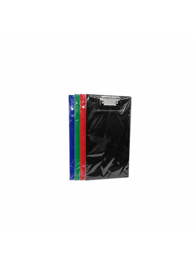 Leather Clipboard with Metal Clip, Assorted Colors - Single Piece