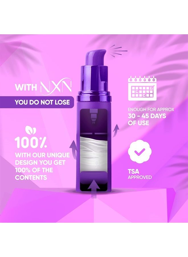 NXN مرطب للتحكم في الزيت من NxN مع البطيخ وزيت الورد للتوازن والترطيب، مكونات طبيعية، لوشن للوجه للعناية بالبشرة الدهنية والجافة 1 أونصة - Image 2