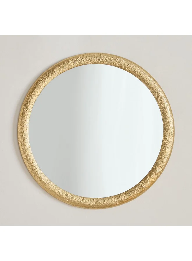 Home Box Rayon Aluminium Premium Round Mirror 61.5 x 61.5 x 2.5 cm