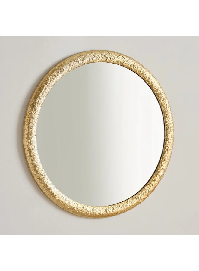 Home Box Rayon Aluminium Premium Round Mirror 61.5 x 61.5 x 2.5 cm