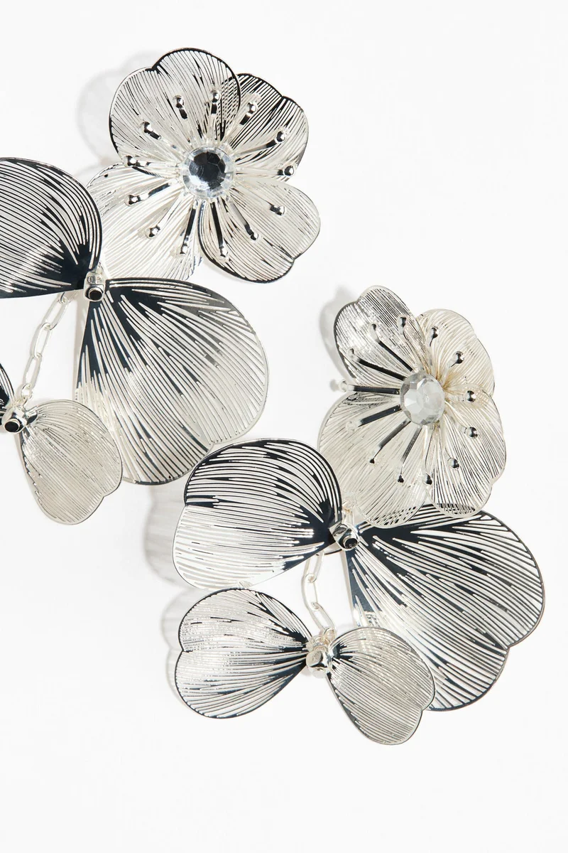 H&M Flower dangle earrings
