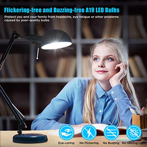 Brightever LED Light Bulbs 100W Equivalent 1500 Lumens, A19 13W 5000K Daylight White Non-Dimmable, Super Bright No Flicker Standard E26 Edison Screw Bulbs for Home, Bedroom, Office Lamp, 12-Pack - Image 2