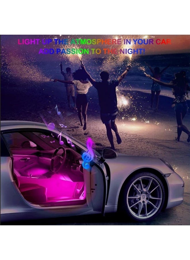 CMGTYYD. إضاءة LED داخلية للسيارة، شريط LED مقاوم للماء لإضاءة داخل السيارة، إضاءة USB للقدمين، ألوان قابلة للتخصيص، سهلة التركيب، مناسبة لجميع أنواع السيارات، الدراجات الرباعية، المركبات الترفيهية - Image 3