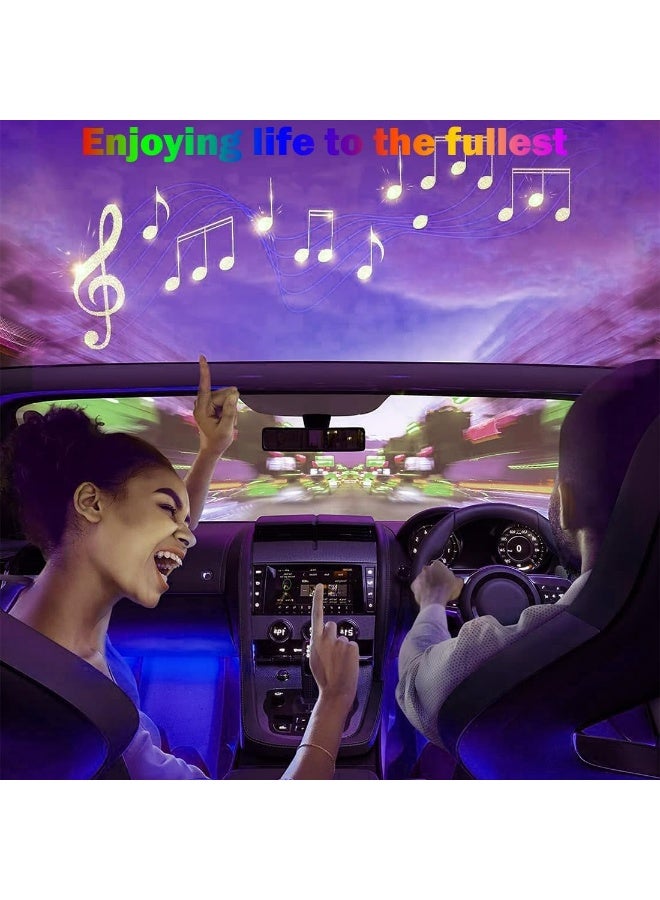 CMGTYYD. إضاءة LED داخلية للسيارة، شريط LED مقاوم للماء لإضاءة داخل السيارة، إضاءة USB للقدمين، ألوان قابلة للتخصيص، سهلة التركيب، مناسبة لجميع أنواع السيارات، الدراجات الرباعية، المركبات الترفيهية - Image 4