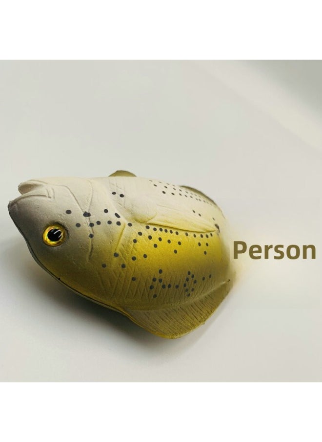 Polyurethane Foam Slow Rebound Simulation Ocean Fish Animal Doll PU Material Squishy Vent Model-Color:Customized No In Stock-simulation Fish Pendant