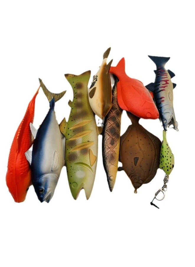 Polyurethane Foam Slow Rebound Simulation Ocean Fish Animal Doll PU Material Squishy Vent Model-Color:Customized No In Stock-simulation Fish Pendant