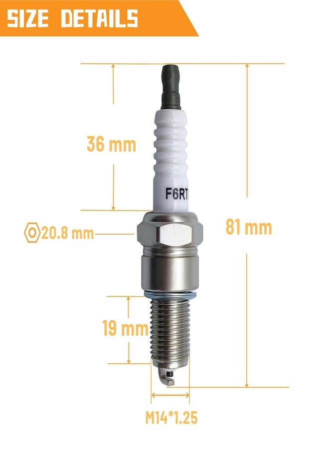 YGQ Spark Plug for Honda GX160 GX200 GX270 GX390 for F6RTC F6TC WR6DC RN9YC, for NGK BPR6ES BP6ES Champion Generac Generator - Image 2