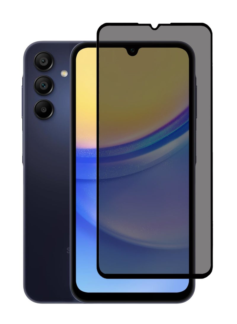 Samsung Galaxy A15 5G Ceramic Privacy Screen Protector – Premium Edge to Edge Anti Spy Privacy Ceramic Film, Delicate Touch, Anti-Explosion, Smooth Arc Edge, Easy Installation - Image 1