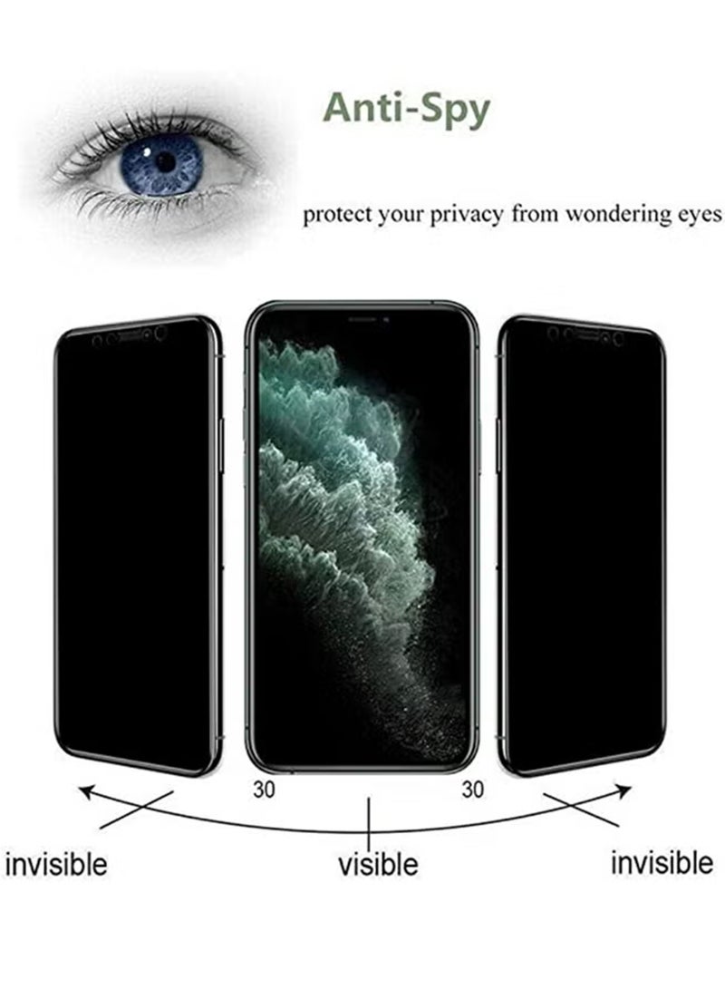 Samsung Galaxy A15 5G Ceramic Privacy Screen Protector – Premium Edge to Edge Anti Spy Privacy Ceramic Film, Delicate Touch, Anti-Explosion, Smooth Arc Edge, Easy Installation - Image 2