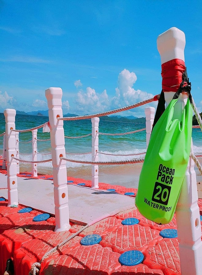 POPLEY Dry Sack/Waterproof Bag for Boating Kayaking Hiking Snowboarding Camping Rafting Fishing and Backpacking (Multicolor) (20 Liter) - Image 4