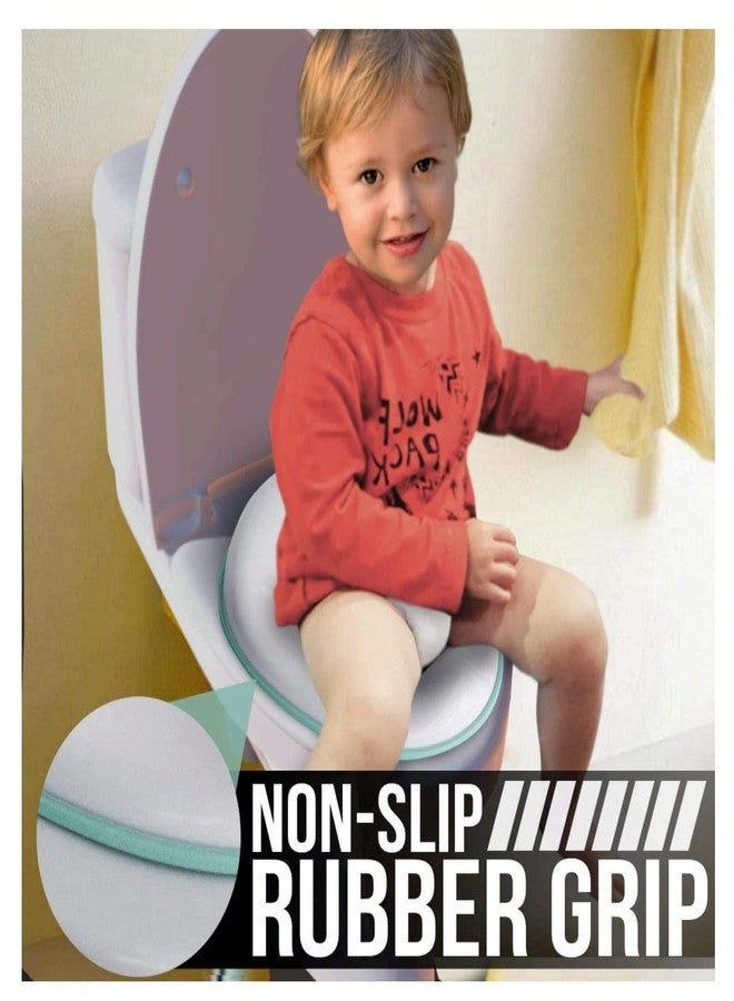 MesterBath Kids Potty Training Seat - Baby Toilet Seat Cover for Toddlers | Portable Child Potty Seat | Soft Cushioned, & Non-Slip | Universal Fit for Standard Toilets - Image 5