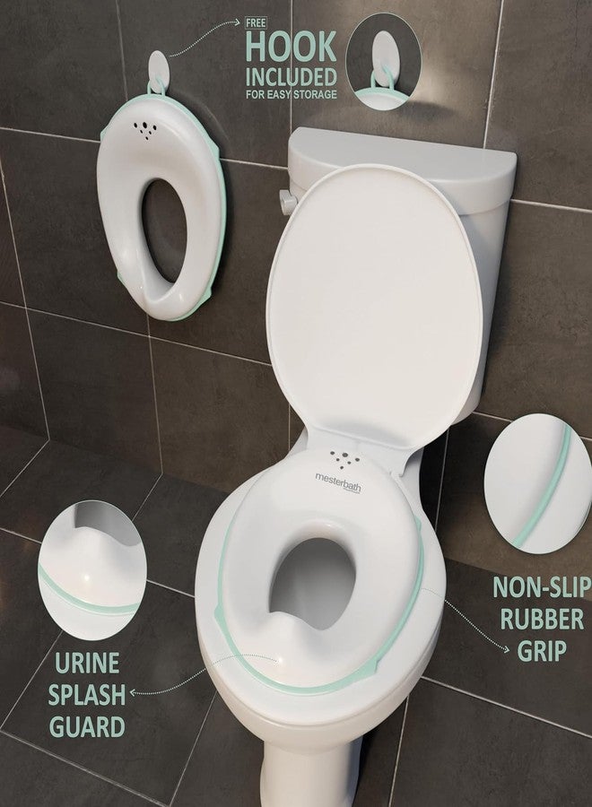 MesterBath Kids Potty Training Seat - Baby Toilet Seat Cover for Toddlers | Portable Child Potty Seat | Soft Cushioned, & Non-Slip | Universal Fit for Standard Toilets - Image 2
